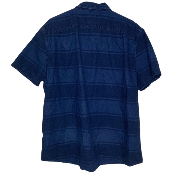 American Eagle Men’s Short Sleeve Button Up 100% Cotton Denim Shirt, Size XXL - Picture 2 of 5